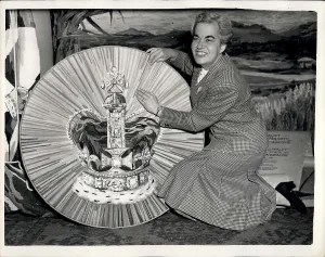 Kenton: Coronation window display by Australian artist, London