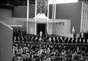 Terence: Coronation.Earl Marshall exits main West Door