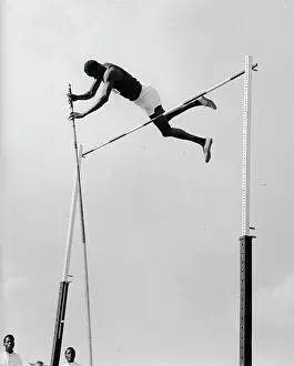 Templer: Corporal Kiprop of the 3rd K.A.R pole vaulting