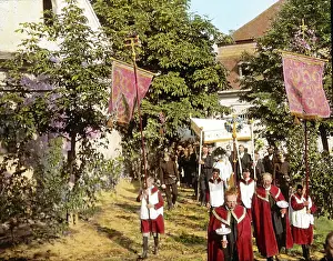 Durnstein: Corpus Christi procession in Duernstein