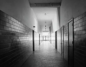 Diminishing: Corridor - hallway - school - diminishing perspective