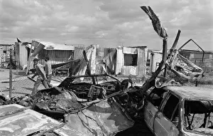 Oosterbroek: Corrugated iron shacks and vehicles gutted by fire