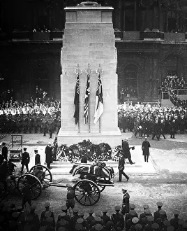 Cortege: Cortege of the Unknown Warrior passing the Cenotaph