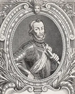 Conquests: CORTES, Hernan (1485-1547). Spanish conqueror