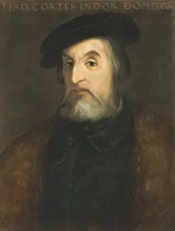 Conquests: CORTES, Hernan (1485-1547). Spanish conqueror