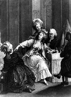 Abigail: cosmetics, servants making hair of a lady of