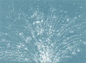 Cern: Cosmic Ray Tracks, Bubble Chamber Event