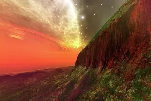 Topography: Cosmic seascape on another world