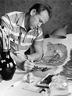 Paints: Cosmonaut Alexei Leonov, 1965
