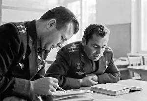 Alekseyevich: Cosmonauts Y.A. Gagarin and G.S. Titov