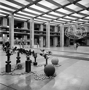 Lobby: Cosmos Hotel in Moscow, 1980