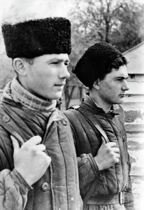 Cossack: Two Cossacks from the Kalmueken Steppe, 1942