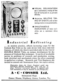 Cathode: Cossor Double Beam Cathode Ray Tube 1944