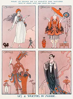 Continents: Costume 4 Parts of World
