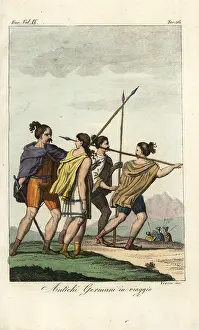 Verico: Costume of ancient Germanic peoples on a journey
