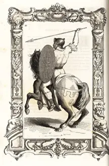 Leather Helmet: Costume of an ancient Roman light cavalryman