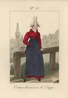 Caux: Costume of the area of Dieppe The papillon
