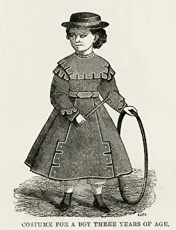 Hoops: Costume for a boy 1867