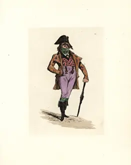 Redingote: Costume of a Commis Marchand, Incroyable