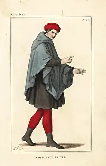 Mifliez: Costume of a common man, 12th century