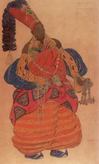 Bakst: Costume design by Bakst, Grand Eunuch in Scheherazade