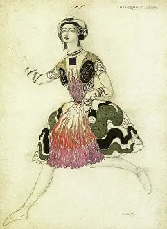 Bakst: Costume design by Bakst for Ida Rubinstein in Salome