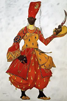Russes: Costume design by Bakst, Scheherazade, First Eunuch