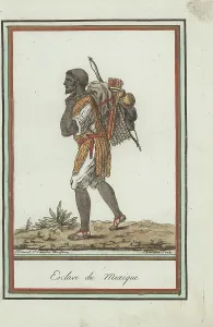 Serf: Costume of an enslaved man of the ancient Aztec people