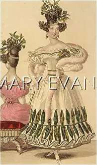Tippet: COSTUME/FOLIAGE 1829