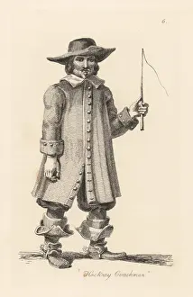 Working Class: Costume of a Hackney coachman, Restoration era