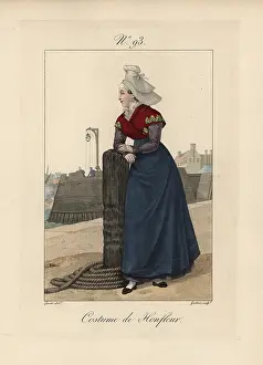 Poorly: Costume of Honfleur The bonnet is poorly set