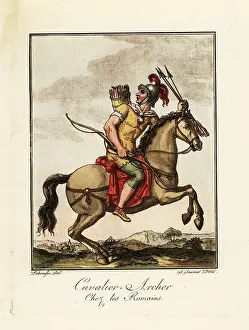 Galea: Costume of a mounted archer, ancient Rome