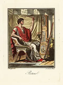 L. Labrousse: Costume of a praetor or magistrate, ancient Rome