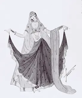 Nautch: A costume sketch by Robert Ten Eyck Stevenson