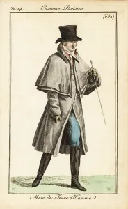 Top Hat: Costume of a young dandy, Paris, 1805