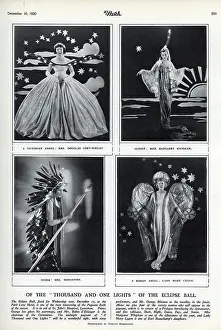 Four costumes for the Eclipse Ball