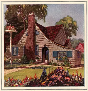 Sweeping: Cottage with Birdhouse