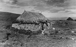 Crofter: Cottage on Eriskay, Outer Hebrides, Scotland