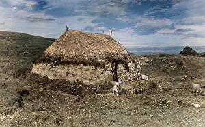 Crofter: Cottage on Eriskay, Outer Hebrides, Scotland
