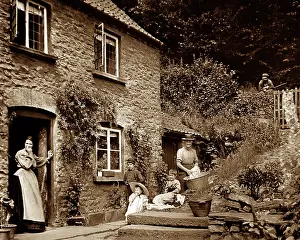 Tintern: A cottage in Tintern, Victorian period