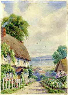 Howitt: Cottages and view of the sea