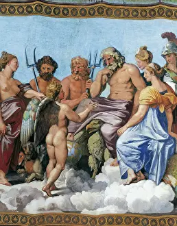 Farnesina: The Council of the Gods (detail), by Raphael