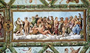 Pippi: The Council of the Gods, fresco by Raphael