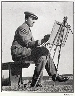 Plein: Count Michael Torby painting at North Berwick