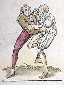 Counterattack: Counter-attack from left with combined arm leg hold