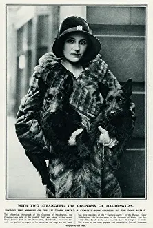Peeress: The Countess of Haddington with Scottish terriers