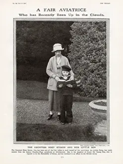 Hoey: Countess Hoey Stoker and her son