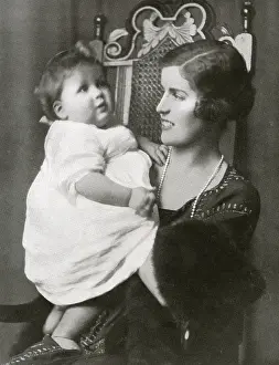 Lineage: The Countess Spencer with her son, Lord Althorp