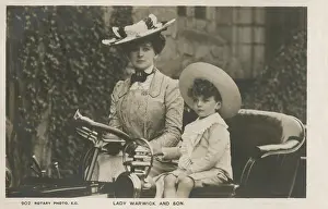 Greville: Countess of Warwick and her son