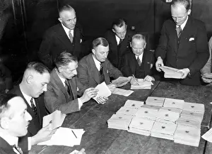 Ballot: Counting of votes after the Reichstag election, 1932